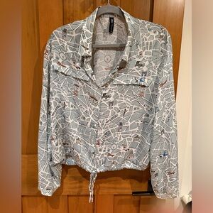 Zara plan de Paris medium Paris Map Graphic Print Shirt